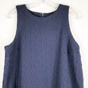 Crown & Ivy Crown Ivy Medium Dress Navy Blue Textured Sleeveless Shift Above Knee 404 Photo 2