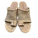 Baretraps  Womens Sandals Shoes Size 6.5M Slip On Wedges Cork Heel Open Toe Tan Photo 3