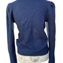 a.n.a a new approach Blue Long Sleeve Pearl Knitted Sweater, Small Photo 3