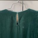 Maje  Elliptical Hem Emerald Gree Velvet Longsleeve Midi High Low Dress Designer Photo 1