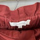 Madewell  Paperbag Tapered Pants Size 10 Burnt Orange High Waist Chino Work Photo 3