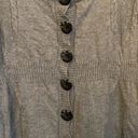 DKNY  Jeans Medium Petite Y2K Gray Sweater Cardigan Photo 2