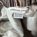 American Eagle  Women’s Brown Stripped Mini Skirt Size XS Photo 3