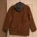 Dickies NWT  Shacket Canvas Zip Up Snap Jacket Shirt Workwear Camel Brown Tan Hooded Hoodie Photo 1