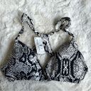 Midori  Snakeskin Bikini Top S Photo 0