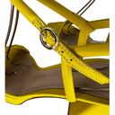 Gianvito Rossi  Lena 70 Leather Platform Sandal In Yellow Photo 14