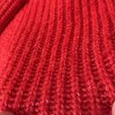 Pilcro  womens small oversized anthropologie red rust knit cowl turtleneck sweate Photo 7