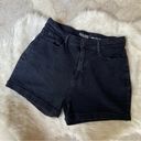 Levi Strauss & CO. Solid Black High Rise Shorts Photo 0