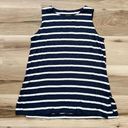 J.Jill  Wearables Blue and White Striped Tank Top Women’s Medium Photo 0