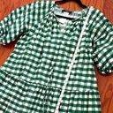 Max Mara Weekend  Green Gingham Check Cotton Midi Dress Photo 10