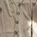 Double Zero  Button Cardigan Waffle Knit size large Photo 2