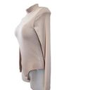 Klassy Network  Mock Neck Plush Long Sleeve Brami Bodysuit Built In Bra Size M Photo 2