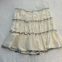 White Mini Skirt w/ Black Detials Photo 1