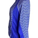 prAna  purple color block Chevron print high neck packable zip windbreaker sz S Photo 0