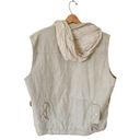 Banana Republic VINTAGE  Bush Vest Hoodie Tan Khaki Cargo Zip Pockets Safari XL Photo 10