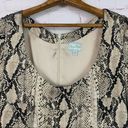 Tracy Reese  reptile snake ombre 3/4 sleeve scoop neck dress Size 6 rayon & silk Photo 1