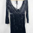 Free People  Kay Velvet mini dress in black Photo 6