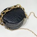 Mini Crocodile Embossed Chain Circle Bag NWOT Photo 1
