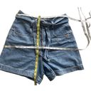 EXPRESS 80s Vintage  Paperbag Jean Shorts Size 7/8 Photo 4