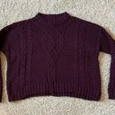 Aerie Purple Knit Sweater Photo 0