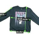 Sanrio BIOWORLD Kuromi by  Pullover‎ Graphic Sweatshirt Size L NWOT Black Photo 4