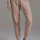 Varley Alice High Waist Textured Cotton Sweatpants 2.0 Praline and Ivory Size XS Photo 7