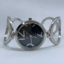 infinity  34mm ladies analog watch silver tone black dial 7.5”-8” w/battery Photo 0