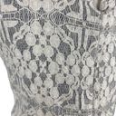 Anthropologie Weston  white laced top black tulle dress sz XS short sleeve Photo 3