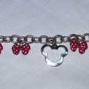 Disney  Minnie Bow and Silhouette Silver Tone Bracelet Photo 1