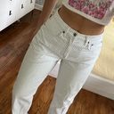 Abercrombie Jeans Blue White Stripe Size 28 Photo 1