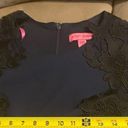 Betsey Johnson Betsy Johnson midnight Blue/ Embroidered lace dress size 6 Photo 11