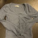 Hollister Blue Fuzzy Cardigan Photo 0