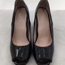 Taryn Rose  Black patent leather peep toe  heels Photo 0