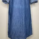 Spense Lyocell Blend Women’s Blue Chambray Shirt Dress Size 6 Photo 3