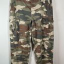 American Eagle Baggy Cargo Pants Camo Tapered Button Fly Pockets Size 12 Photo 0