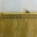 Vintage 90s Framed Gold Clutch Bag Kiss Clasp Closure Chain Shoulder Strap Beade Photo 7