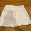 ZARA White Denim Mini Skirt Photo 1