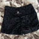 Ryderwear Black Cheetah Scrunch Bum Shorts Photo 1