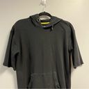 DKNY  Sport Hoodie Dress/ Tunic Black Short Sleeve Hooded Mini Sz S GUC Photo 1