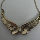 Avon NRT Gold Tone Heavenly Wings Faith Rhinestone Sparkly Necklace adjustable Photo 5