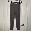 Eberjay EBERJEY Plum and White Pima Cotton Mix Stripe Track Jogger Set Size Small Photo 5