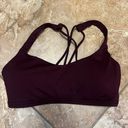 Lululemon Maroon Sports Bra Photo 0