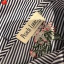 Peach Love California bell sleeve tunic open back striped floral size medium Photo 4