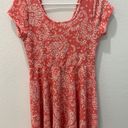 Aeropostale Coral Paisley Print Dress Size Large Photo 0