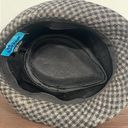 Krass&co The Hatter  Grey and Black Houndstooth Vintage Fedora Hat Photo 3