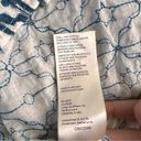 Pilcro  ANTHROPOLOGIE Cotton Blue Embroidered Button down Costal Top Size Medium Photo 8