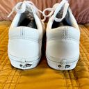 Vans  White Leather Old Skool Sneakers, Size Women: 8.5, Men 7 Photo 4