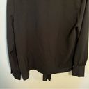 Molly Bracken Lili Sidonio  Button Down Tie Neck Blouse Black Photo 9