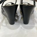 Ralph Lauren | Black Sling Back Wedges With Ankle Strap Size 8.5 Photo 4