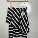 Halston Heritage NWT Strapless Tiered Stripe Dress Photo 4